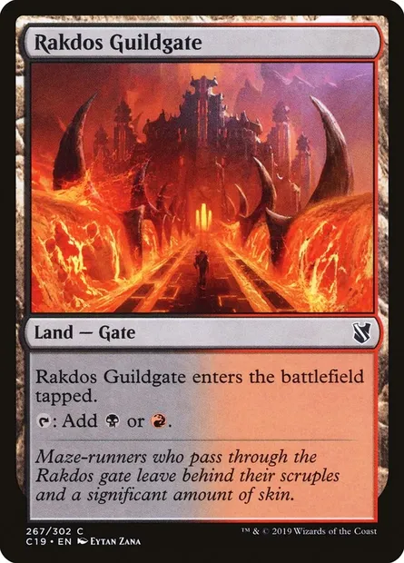 Rakdos Guildgate, Magic card C19 267 — Commander 2019 set