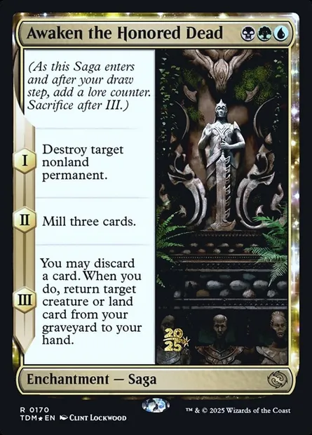 Awaken the Honored Dead, Magic card PTDM 170s — Tarkir: Dragonstorm Promos set