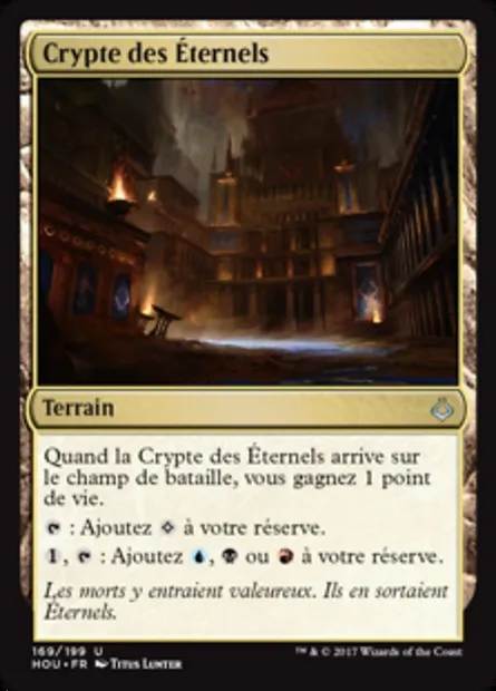 Crypte des Éternels, carte Magic HOU 169 — extension L’âge de la destruction