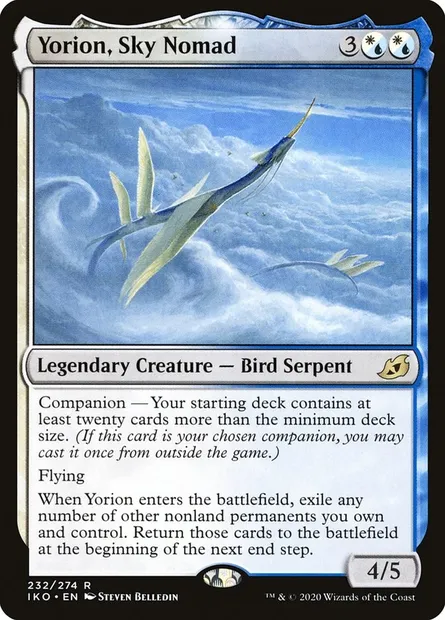 Yorion, Sky Nomad, Magic card IKO 232 — Ikoria: Lair of Behemoths set
