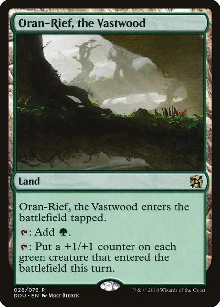 Oran-Rief, the Vastwood, Magic card DDU 28 — Duel Decks: Elves vs. Inventors set