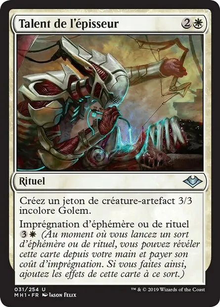 Talent de l'épisseur, carte Magic MH1 31 — extension Horizons du Modern
