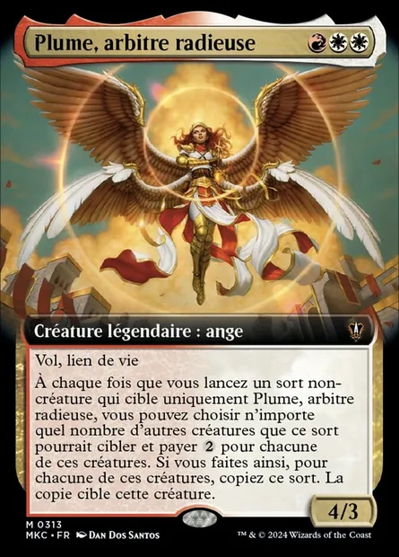 Plume, arbitre radieuse, carte Magic MKC 313 — extension Murders at Karlov Manor Commander