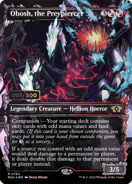 Obosh, le Perce-proie, carte Magic MUL 184z — extension Multiverse Legends