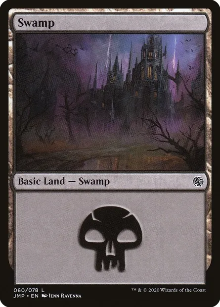 Swamp, Magic card JMP 60 — Jumpstart set