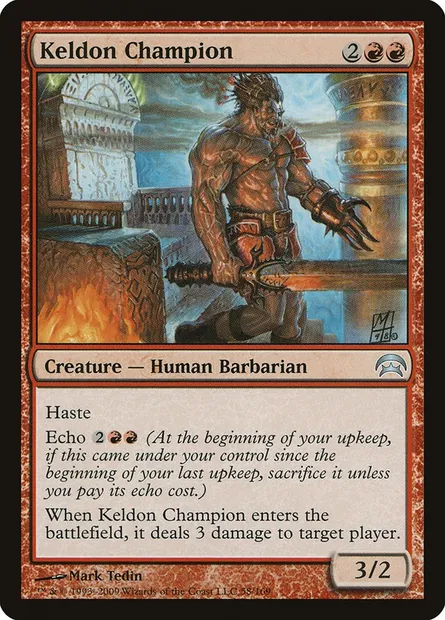 Keldon Champion, Magic card HOP 58 — Planechase set