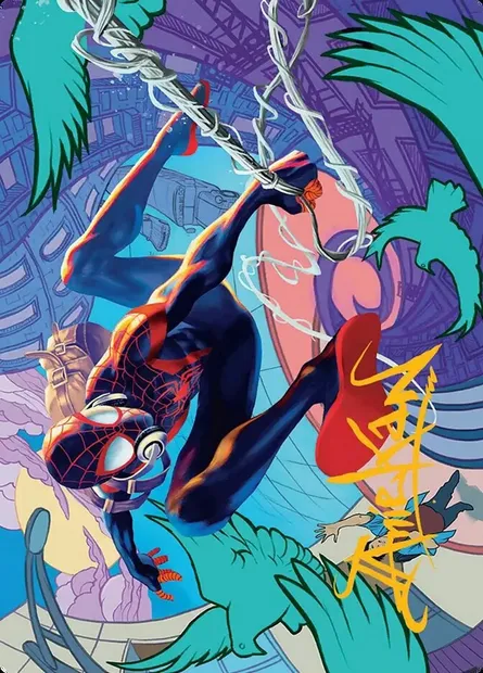 Spider-Man, Brooklyn Visionary // Spider-Man, Brooklyn Visionary, Magic card ASPM 20 — Marvel's Spider-Man Art Series set