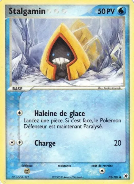 Stalgamin, carte Pokémon HL 73 — extension EX Légendes Oubliées