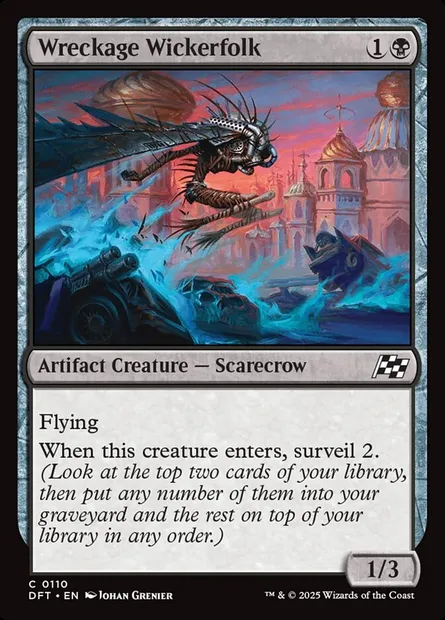 Wreckage Wickerfolk, Magic card DFT 110 — Aetherdrift set
