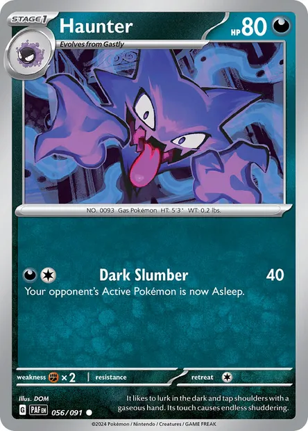 Haunter, Pokémon card PAF 056 — Paldean Fates set