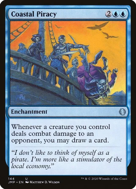 Coastal Piracy, Magic card JMP 144 — Jumpstart set