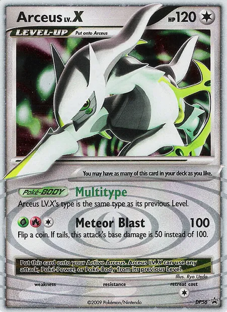 Arceus, carte Pokémon DP 56 — extension Promo DP
