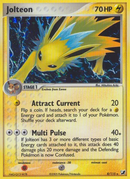 Jolteon, Pokémon card UF 8 — Unseen Forces set