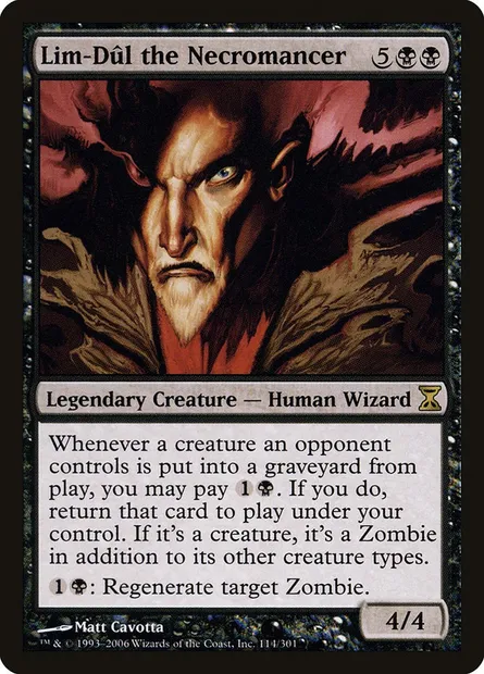 Lim-Dûl the Necromancer, Magic card TSP 114 — Time Spiral set