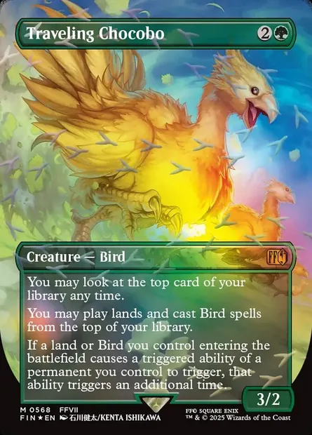 Chocobo voyageur, carte Magic FIN 568 — extension Final Fantasy
