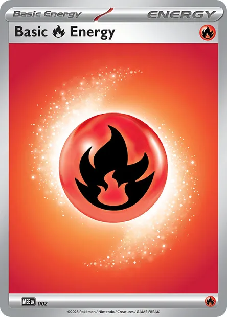 Fire Energy, Pokémon card MEE 002 — Mega Evolution Energy set