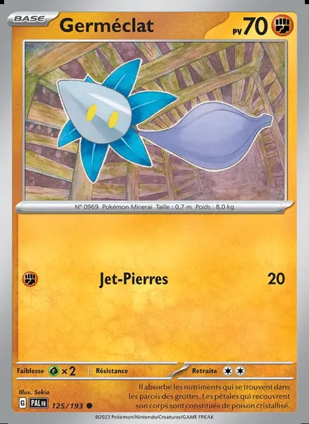 Germéclat, carte Pokémon PAL 125 — extension Évolutions à Paldea