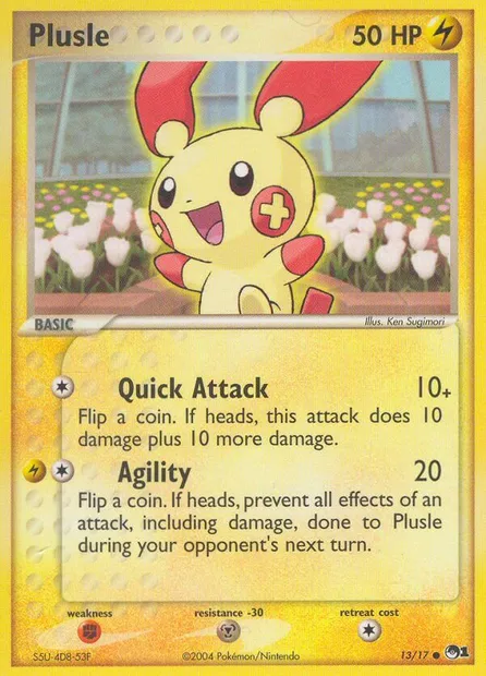 Plusle, Pokémon card P1 13 — POP Series 1 set