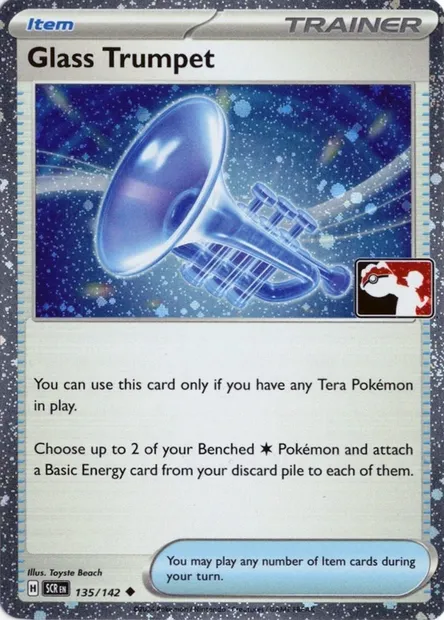 Trompette de Verre, carte Pokémon PPS 135-6 — extension Play! Pokémon Prize Pack Series