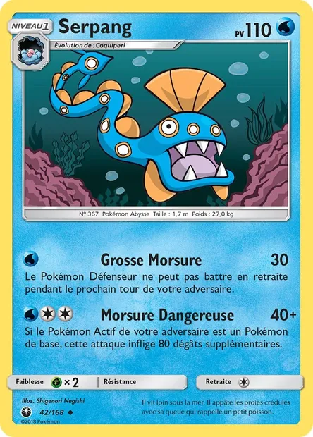 Serpang, carte Pokémon CES 42 — extension Tempête Céleste