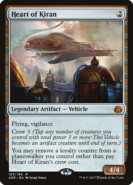 Heart of Kiran, Magic card AER 153 — Aether Revolt set