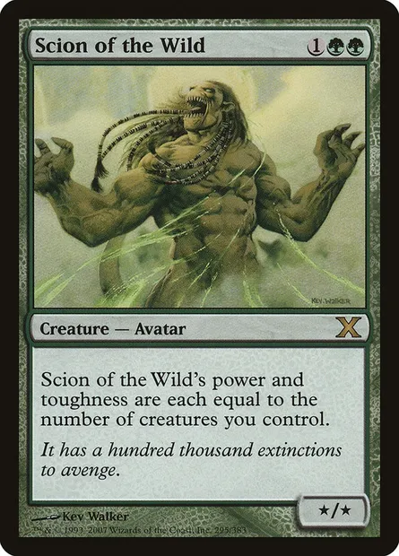 Scion of the Wild, Magic card 10E 295 — Tenth Edition set