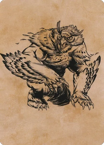 Owlbear // Owlbear, carte Magic AAFR 76 — extension Adventures in the Forgotten Realms Art Series
