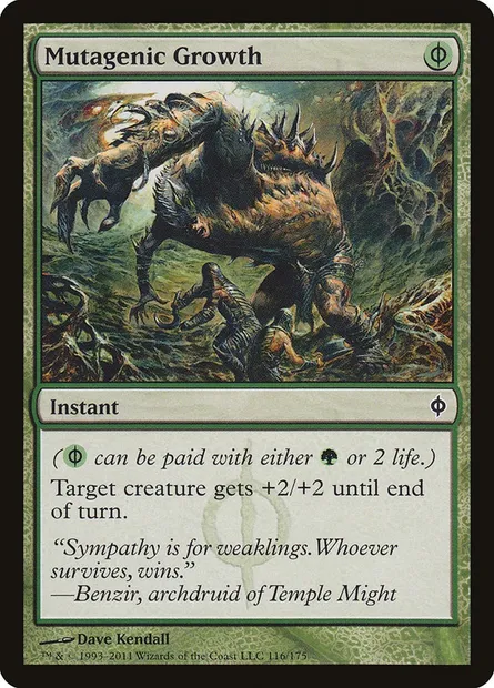 Mutagenic Growth, Magic card NPH 116 — New Phyrexia set
