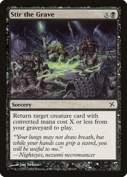 Stir the Grave, Magic card BOK 85 — Betrayers of Kamigawa set