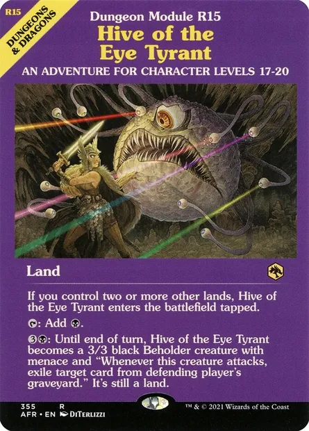 Hive of the Eye Tyrant, Magic card AFR 355 — Adventures in the Forgotten Realms set