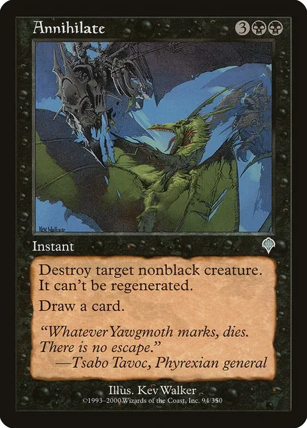 Annihilation, carte Magic INV 94 — extension Invasion