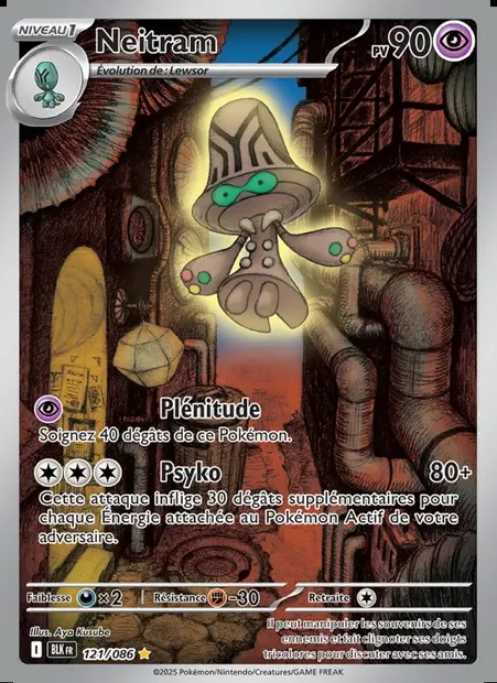 Neitram, carte Pokémon BLK 121 — extension Foudre Noire