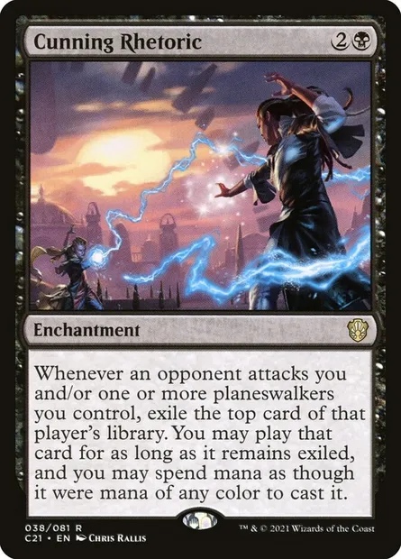 Cunning Rhetoric, Magic card C21 38 — Commander 2021 set