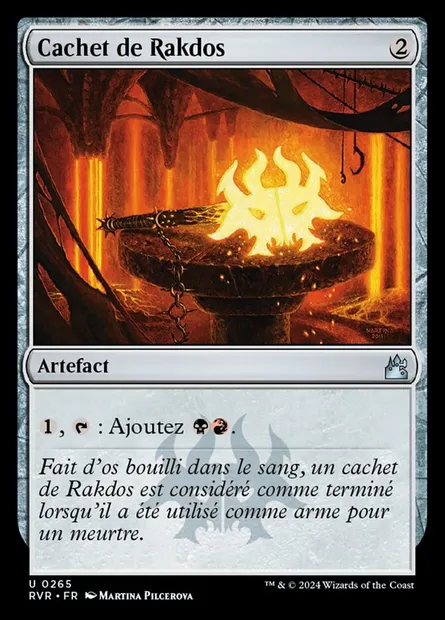 Cachet de Rakdos, carte Magic RVR 265 — extension Ravnica Remastered