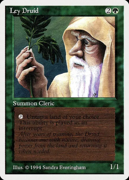 Druide des leys, carte Magic SUM 206 — extension Summer Magic / Edgar