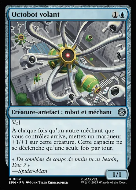 Octobot volant, carte Magic SPM 31 — extension Marvel's Spider-Man
