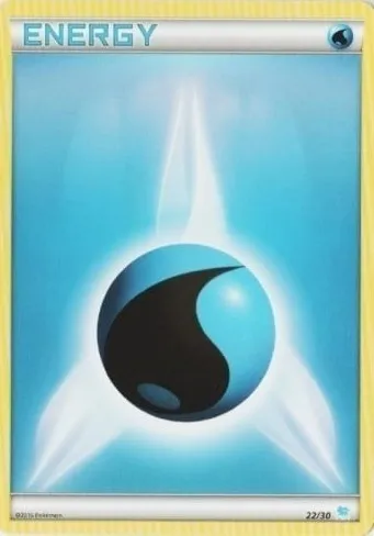 Énergie Eau, carte Pokémon TK9S 022 — extension XY Trainer Kit: Pikachu Libre & Suicune (Suicune)