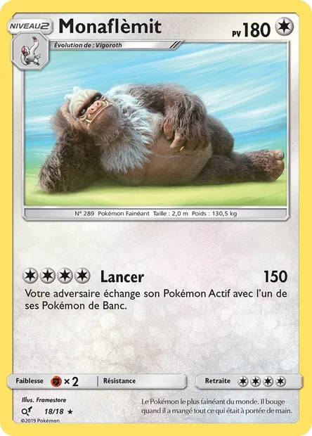 Monaflèmit, carte Pokémon DET 18 — extension Détective Pikachu
