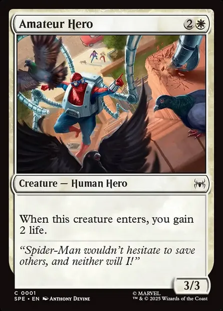 Amateur Hero, Magic card SPE 1 — Marvel's Spider-Man Eternal set