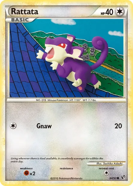 Rattata, Pokémon card UD 64 — Undaunted set