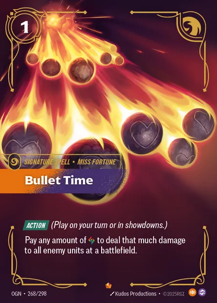 Bullet Time, Riftbound card OGN 268 — Origins set