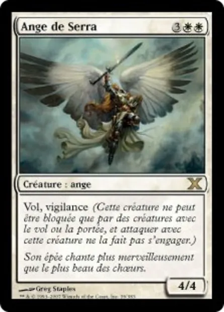 Ange de Serra, carte Magic 10E 39 — extension Dixième édition