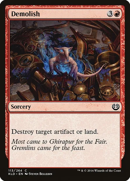 Demolish, Magic card KLD 113 — Kaladesh set