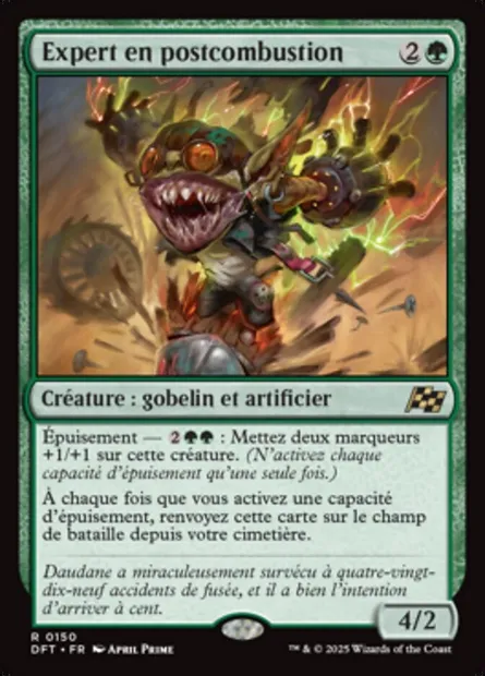 Expert en postcombustion, carte Magic DFT 150 — extension Aetherdrift