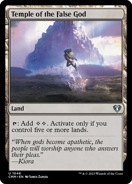 Temple of the False God, Magic card CMM 1046 — Commander Masters set