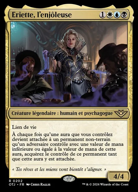 Eriette, l'enjôleuse, carte Magic OTJ 202 — extension Outlaws of Thunder Junction