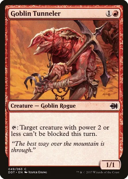 Goblin Tunneler, Magic card DDT 49 — Duel Decks: Merfolk vs. Goblins set