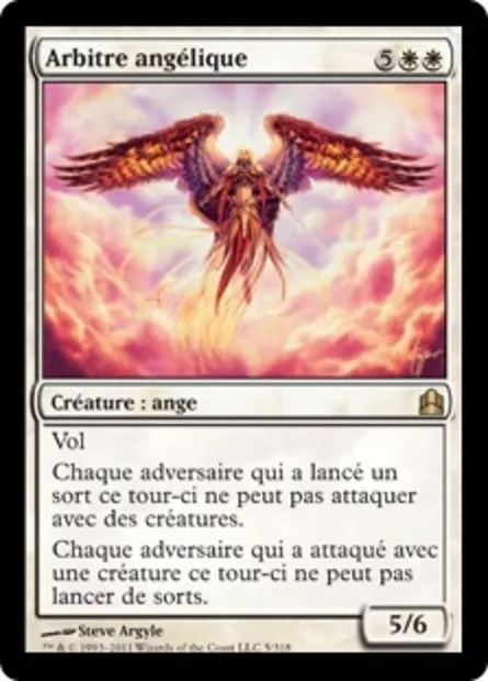 Arbitre angélique, carte Magic CMD 5 — extension Commander 2011