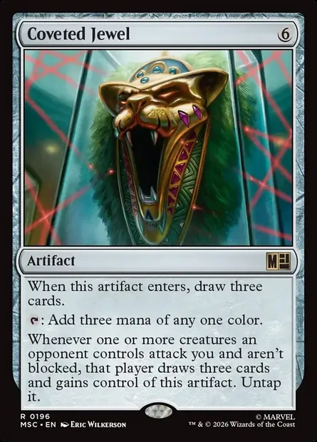 Coveted Jewel, Magic card MSC 196 — Marvel Super Heroes Commander set