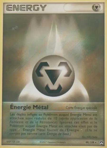 Énergie Métal, carte Pokémon PK 88 — extension EX Gardiens du Pouvoir